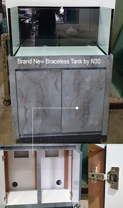 N30 Brand New 3 Feet Braceless Tank with Cabinet