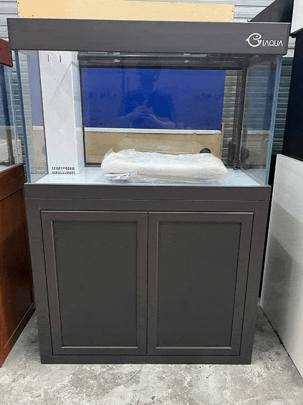 Grey 103cm IAqua Tank with Aluminium Cabinet