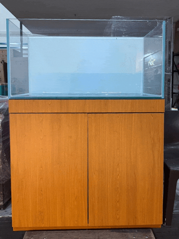 second hand aquarium with cabinet and accessories