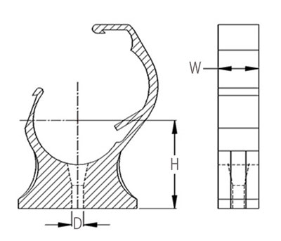 shackle clips - lock and unlock piping