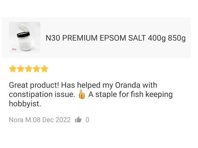 N30 Tank premium epsom salt review