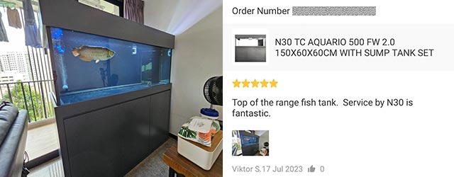 Google reviews - N30 Tank Aquario Tank product