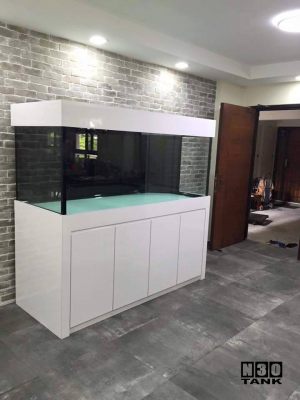 6ft-15 N30 Tank - Classic white aquarium of contemporary design and built by N30 for modern living.