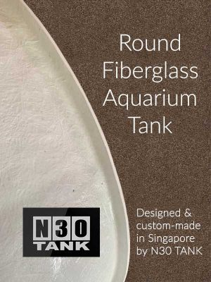 High-quality Fiberglass Aquarium Tank custom-made in Singapore by N30 Tank.