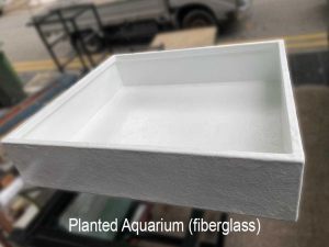 N30 Tank - White fiberglass tank for planted aquarium.