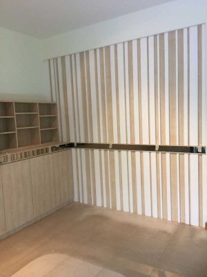 N30 Interior wall feature and shelves