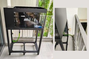 MT-848: Turtle Tank with aluminium stand custom made by N30 Tank.