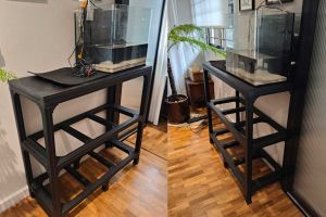MT-851: Aluminium stand for aquarium / counter top. Custom made by N30 Tank.