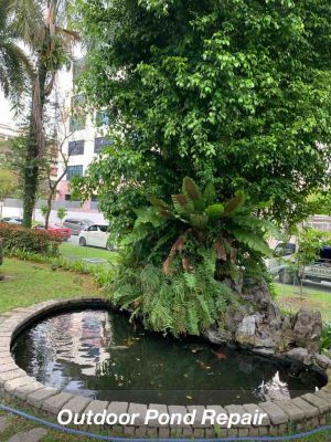 Public pond repair completed by N30 Tank.