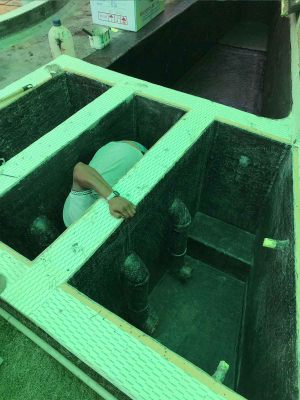 Carefully checked the pond drainages
