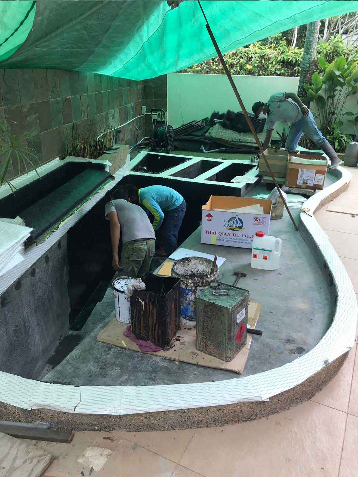 Pond Repair & Maintenance Specialist Singapore Contractor N30 Tank
