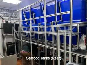 Restaurant Seafood Tanks (rear room) built by N30 Tank Singapore