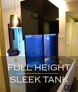 Full Height Tanks - Tall Aquarium with floor-to-ceiling Cabinets